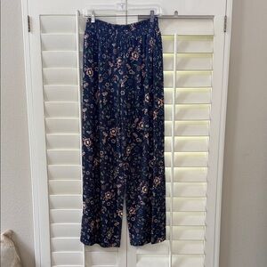 Tinsel Navy Floral Wide Leg Pants